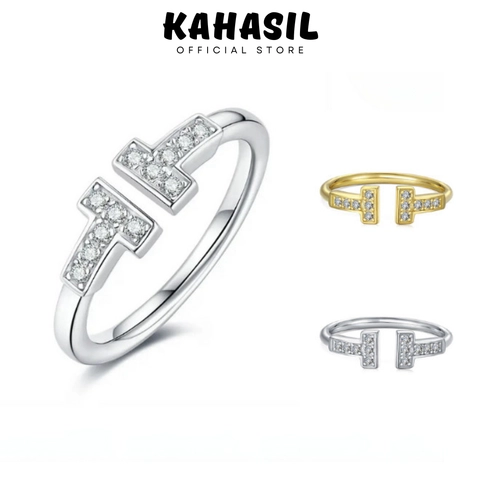 KAHASIL - Cincin Titanium Wanita Anti Karat Luntur Mutiara Fashion Korea KH019